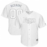 Tampa Bay Rays Majestic 2019 Players' Weekend Cool Base Roster Customized White Jersey,baseball caps,new era cap wholesale,wholesale hats